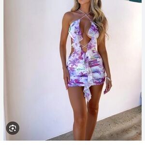 Floral Halter Dress